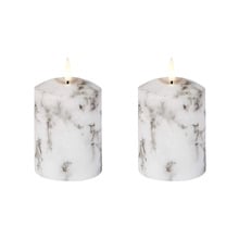 Remote LED Flameless Wax Pillars (Set of 2)